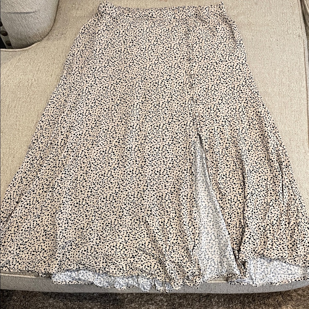 American Eagle Outfitters Leopard Print  Midi Skirt